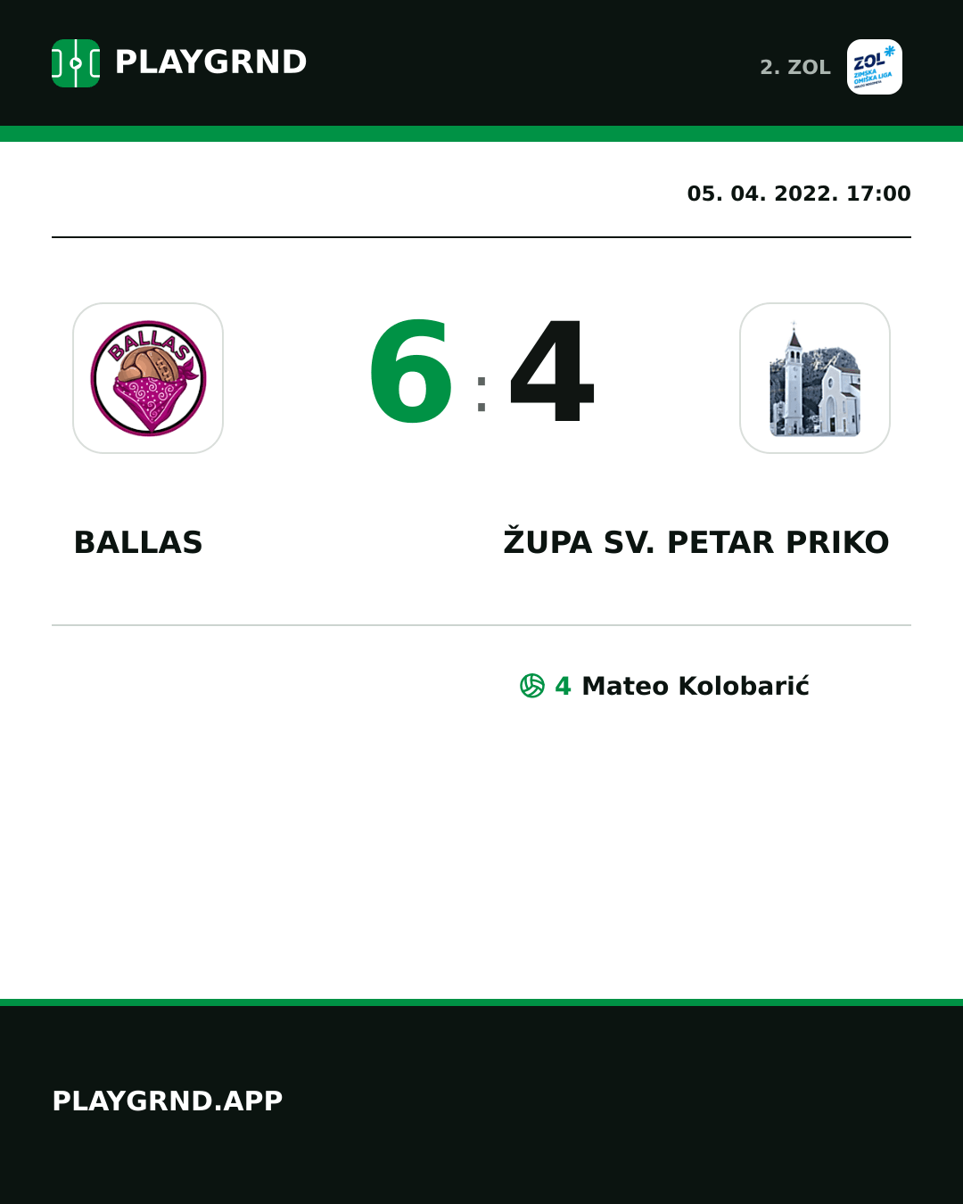 Instagram slika: Ballas 6:4 Župa Sv. Petar Priko