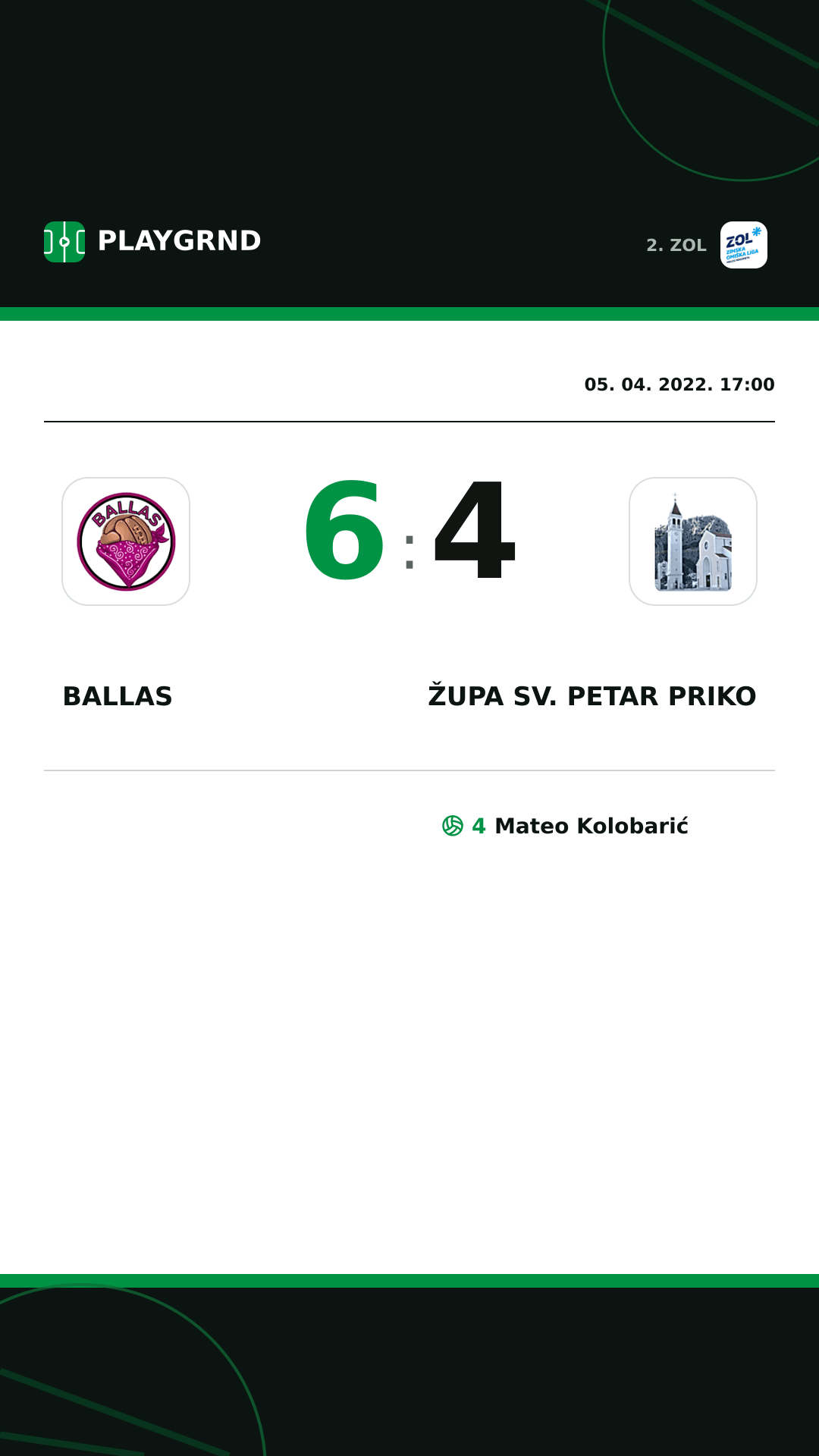 Instagram slika: Ballas 6:4 Župa Sv. Petar Priko