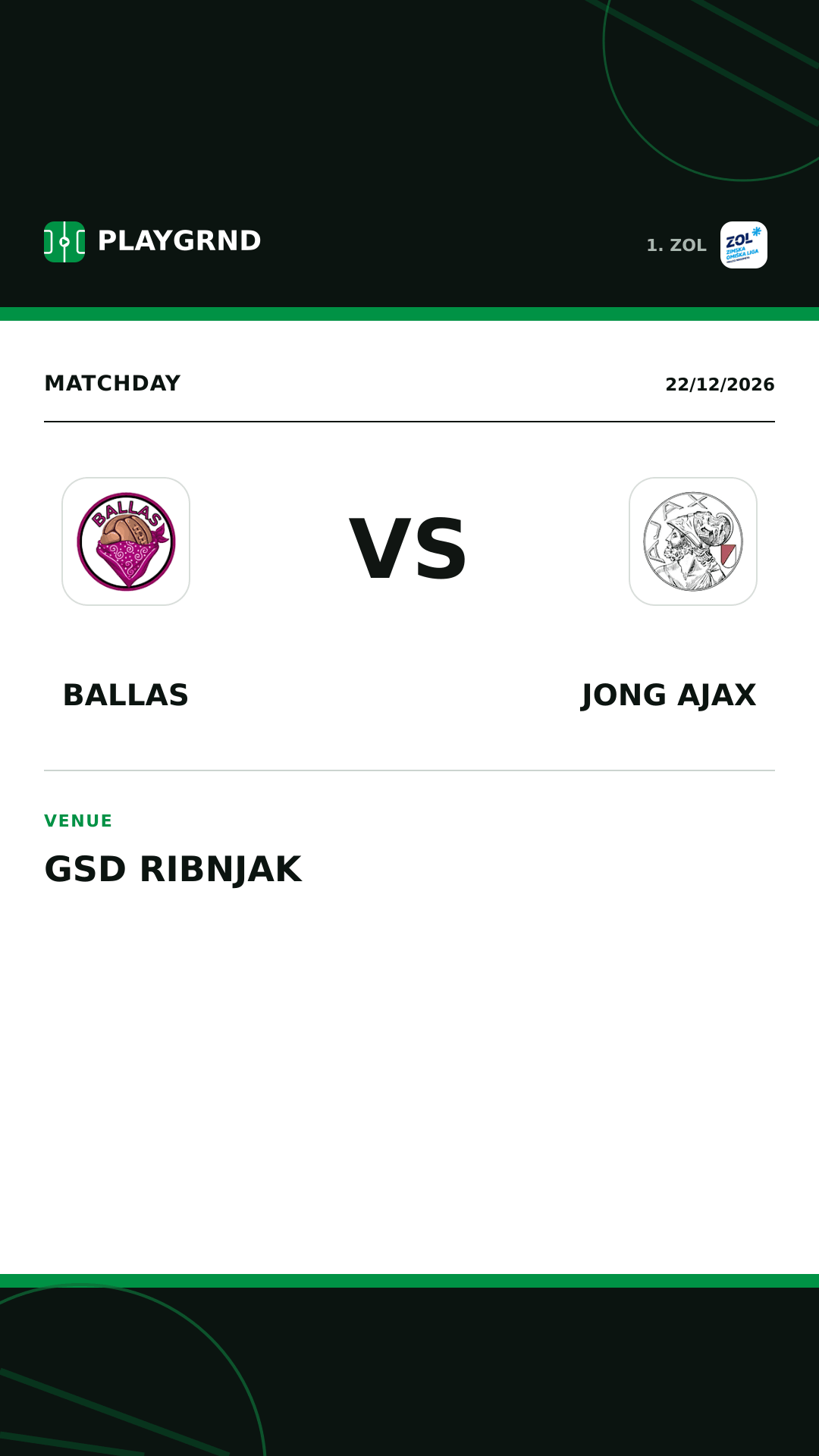 Instagram artwork: Ballas vs Jong Ajax