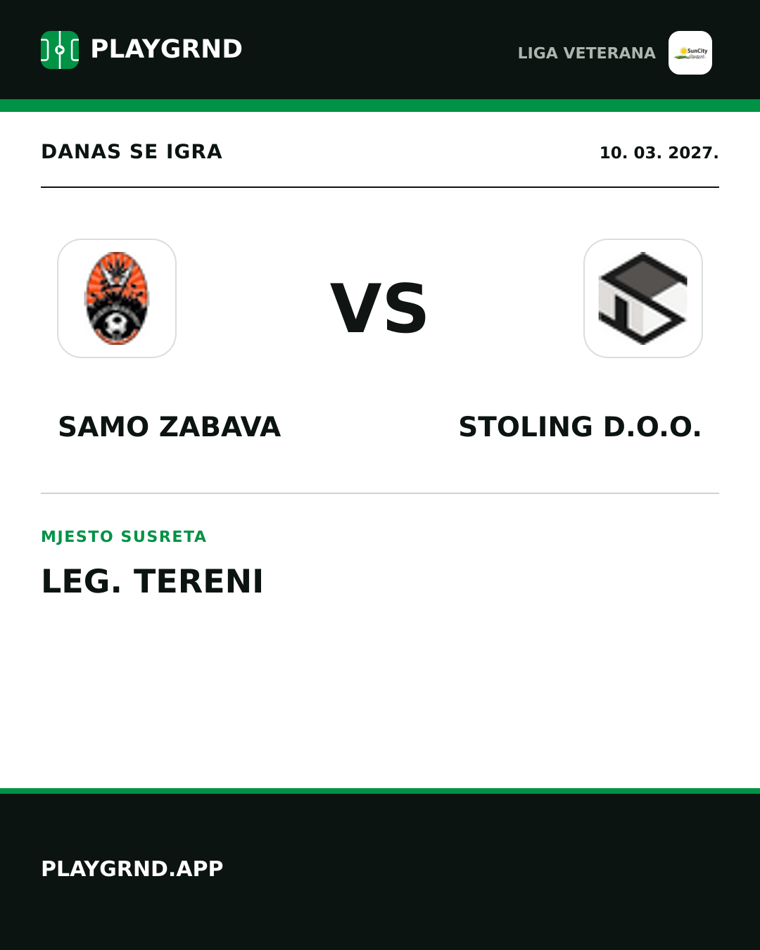 Instagram slika: Samo Zabava vs Stoling D.O.O.