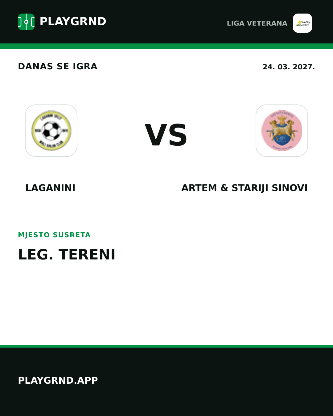 Instagram slika: Laganini vs Artem & Stariji Sinovi