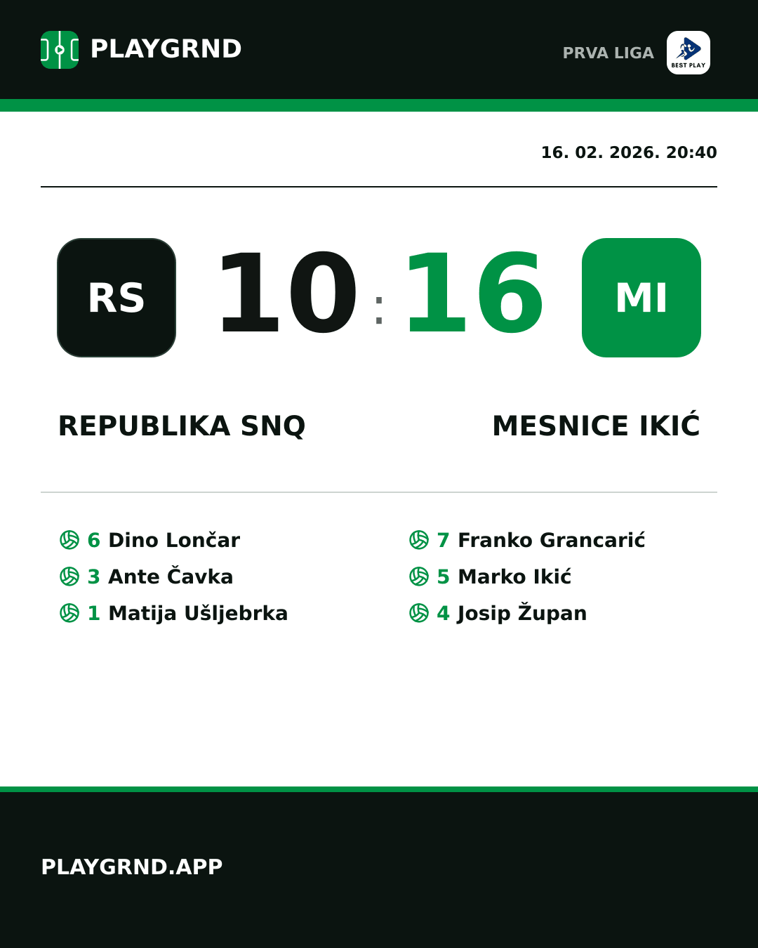 Instagram slika: Republika SNQ 10:16 Mesnice Ikić