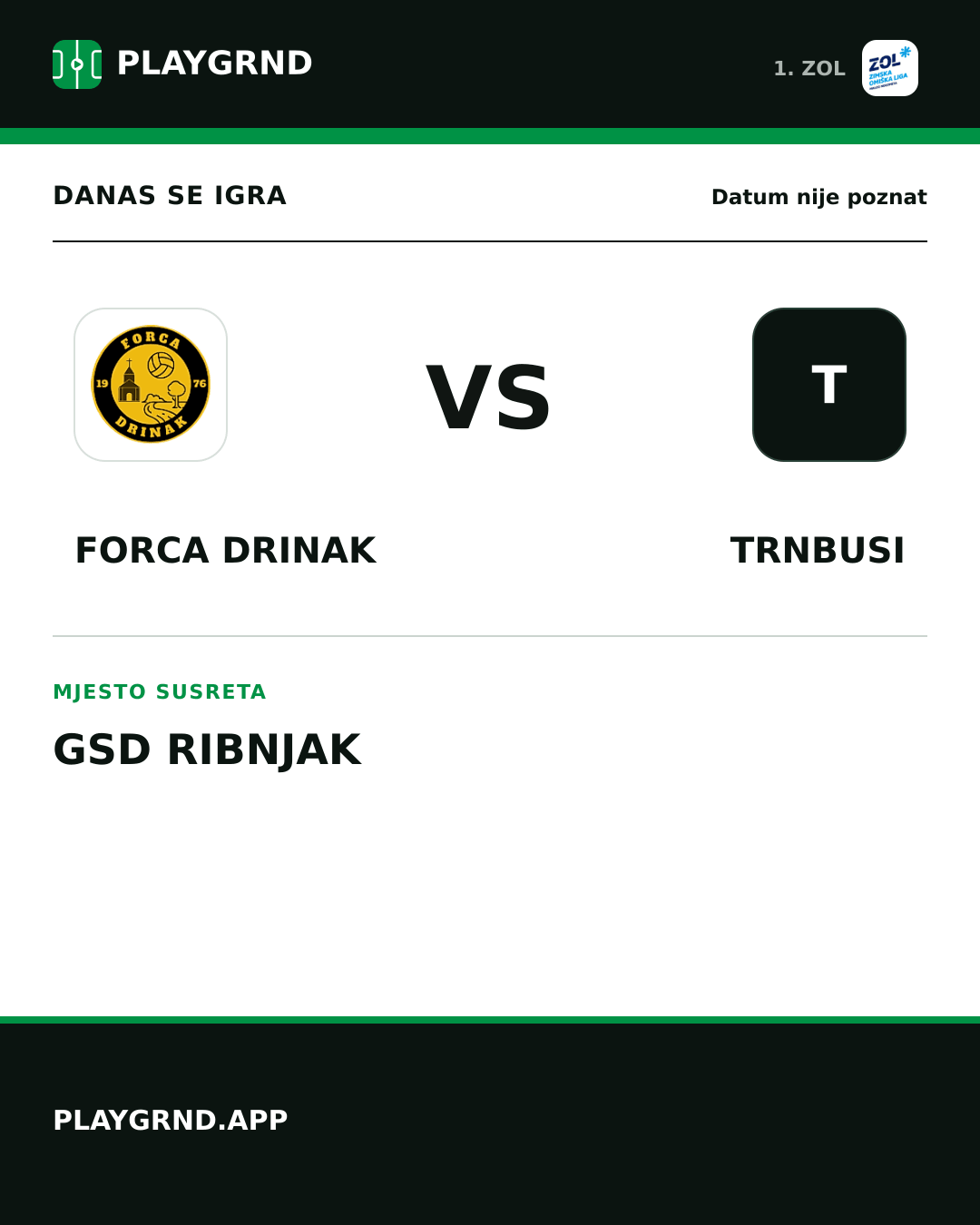 Instagram slika: Forca Drinak vs Trnbusi