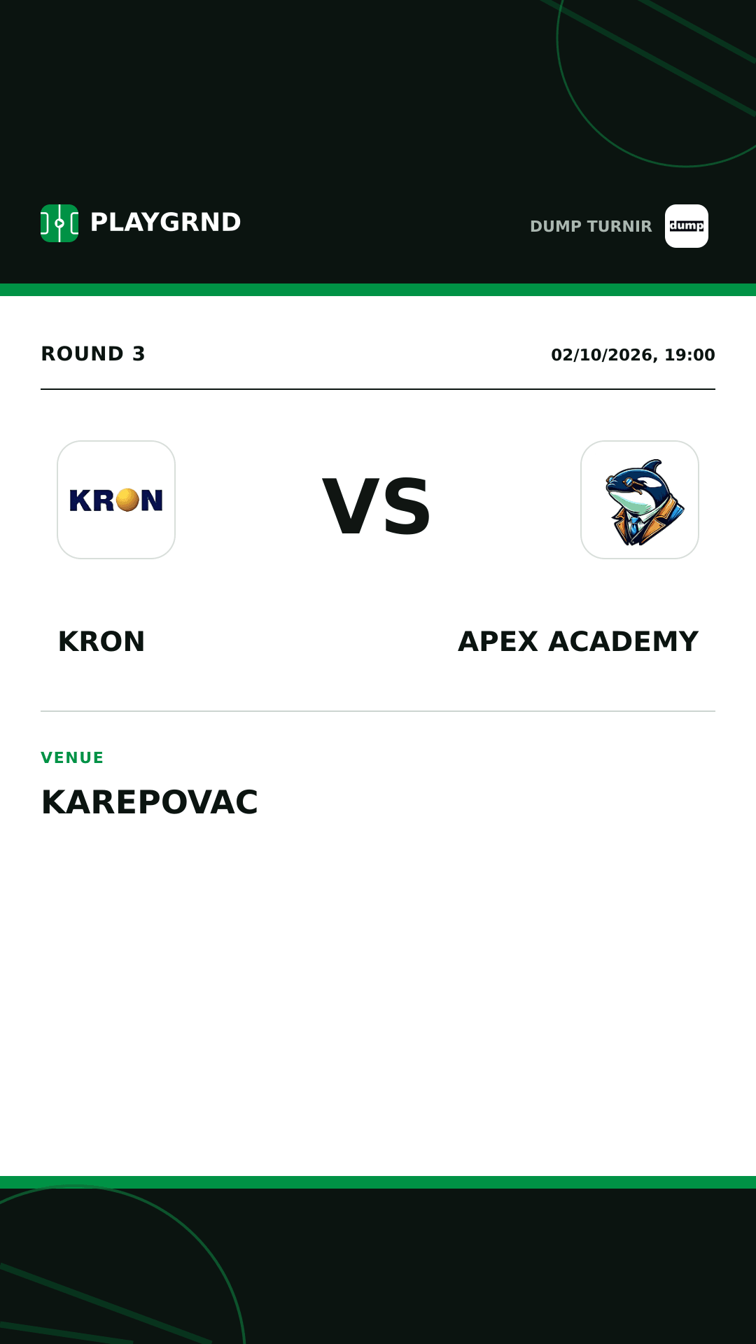 Instagram artwork: Kron vs Apex Academy