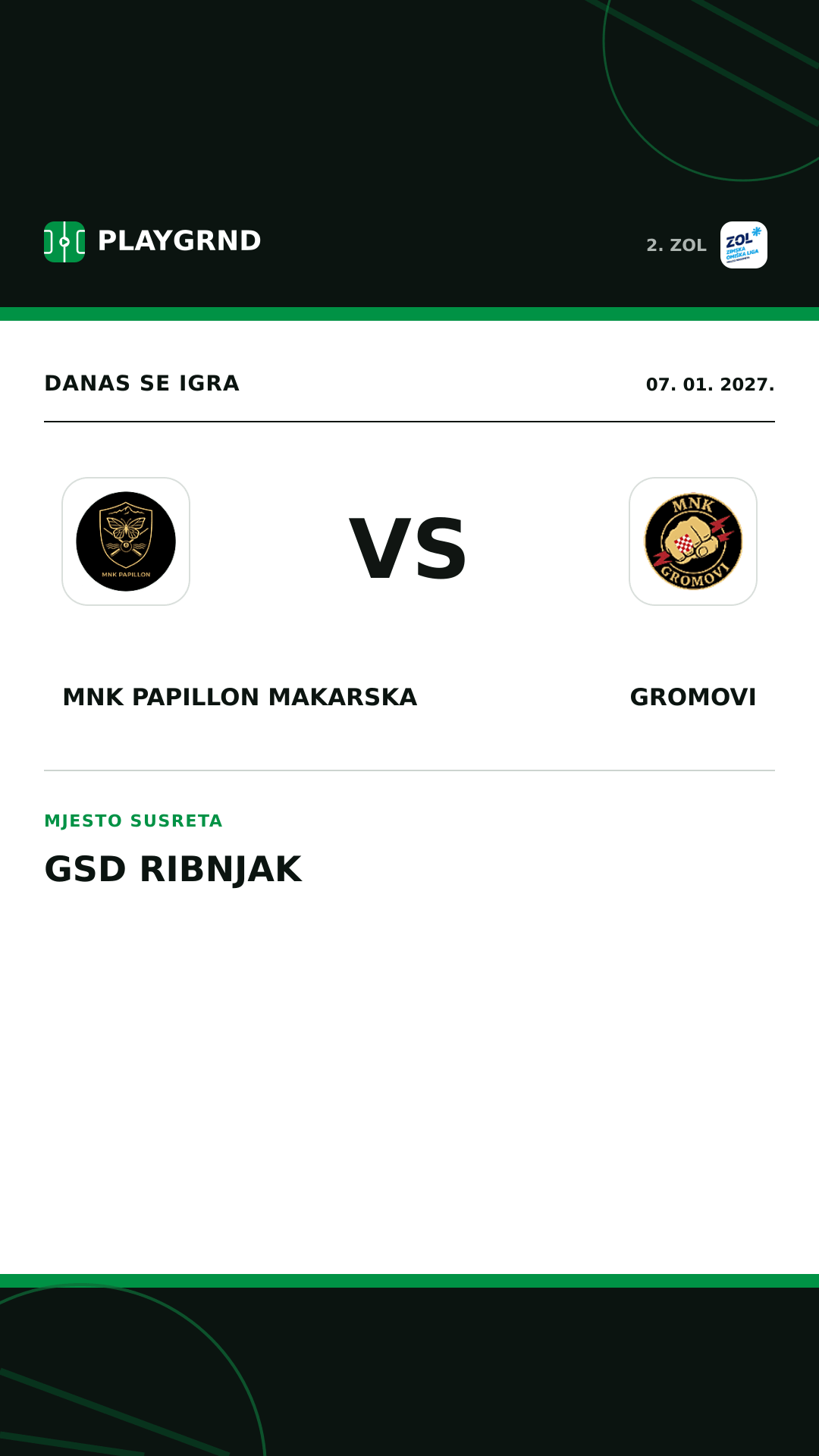 Instagram slika: MNK Papillon Makarska vs Gromovi