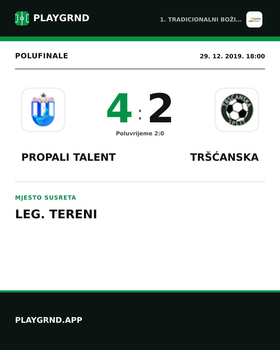 Instagram slika: Propali Talent 4:2 Tršćanska