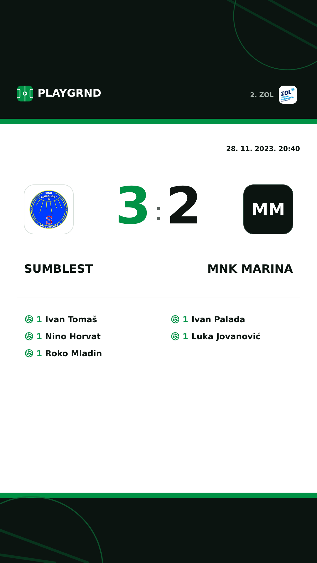 Instagram slika: Sumblest 3:2 MNK Marina