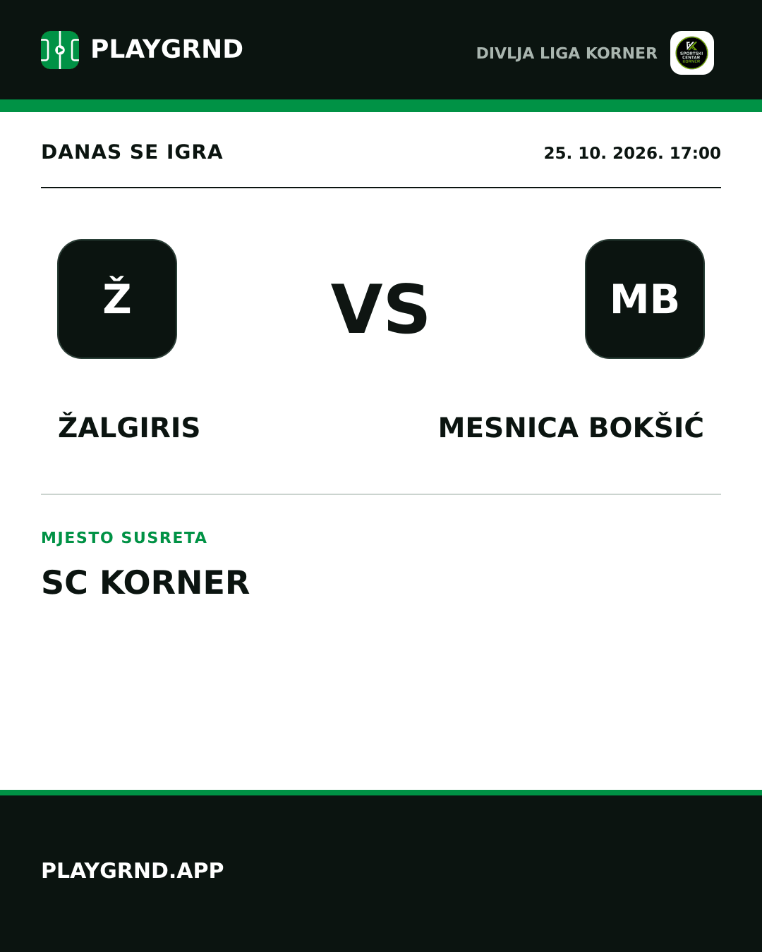 Instagram slika: Žalgiris vs Mesnica Bokšić