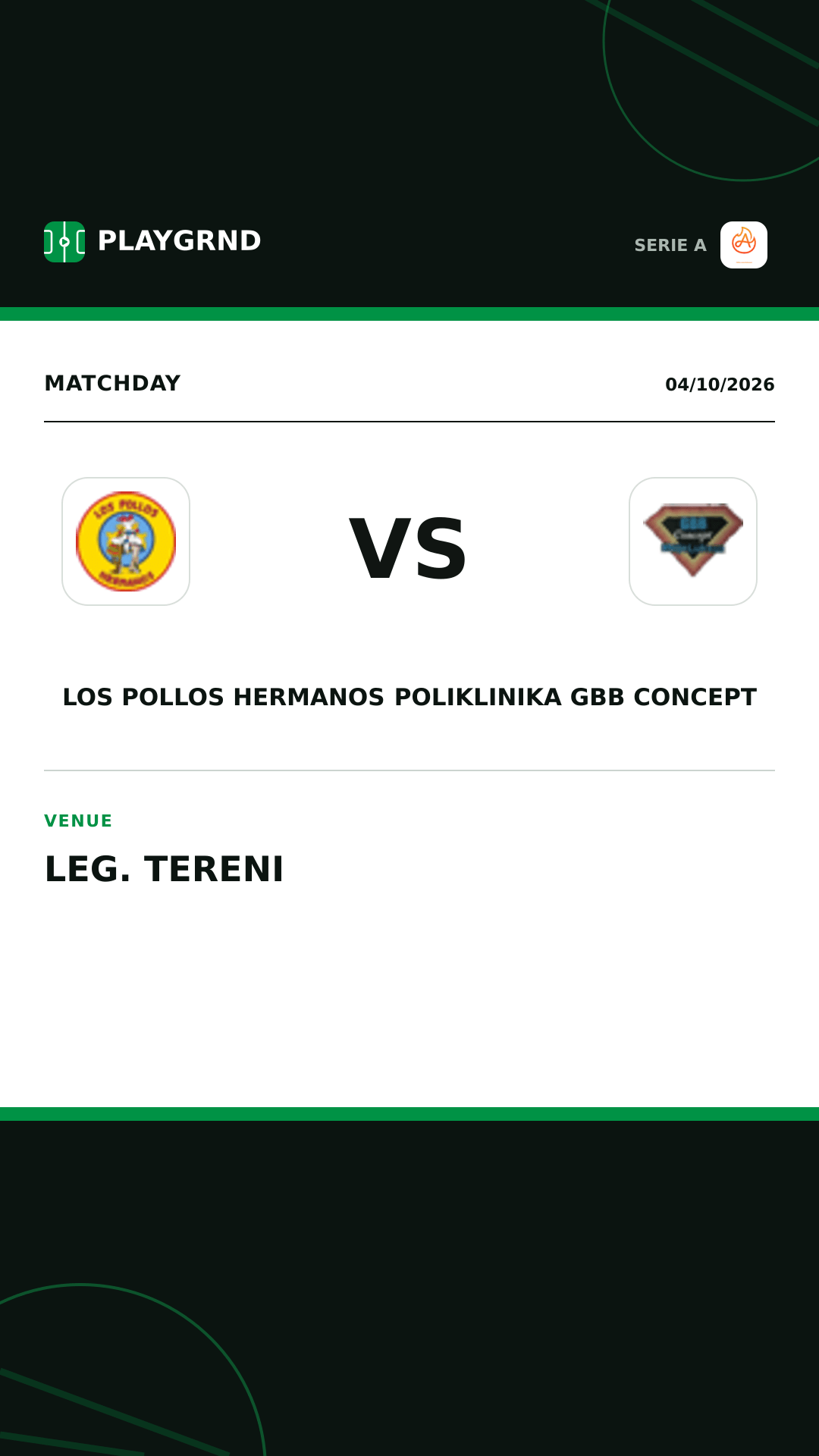Instagram artwork: Los Pollos Hermanos vs Poliklinika Gbb Concept