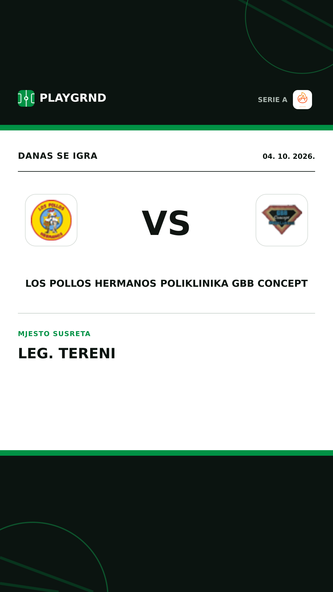 Instagram slika: Los Pollos Hermanos vs Poliklinika Gbb Concept