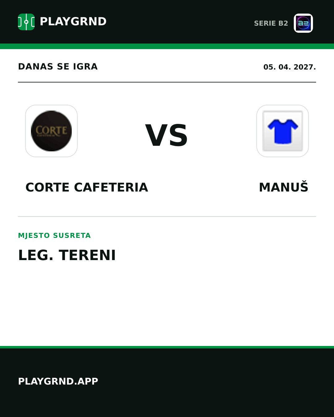 Instagram slika: Corte Cafeteria vs Manuš