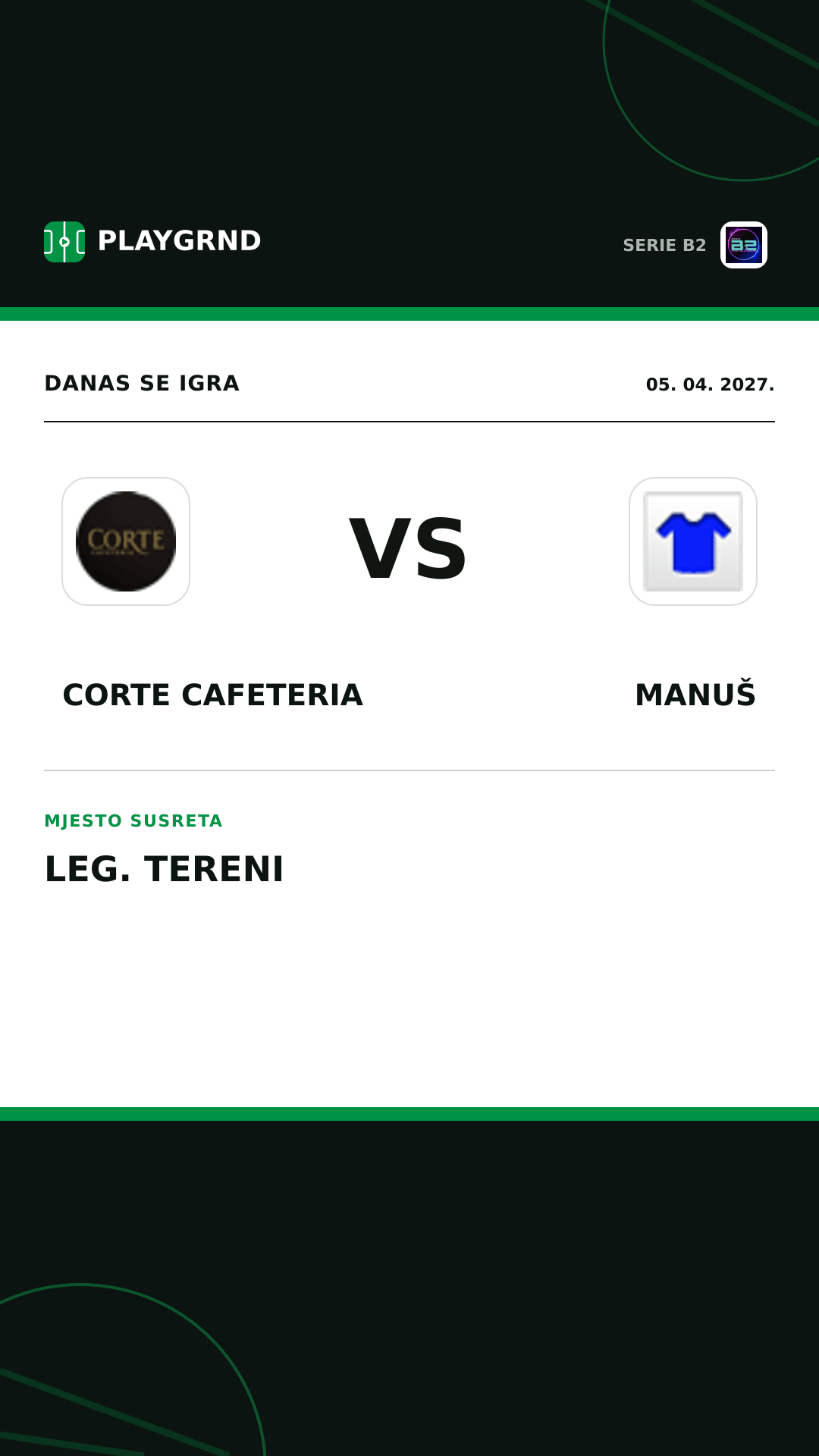 Instagram slika: Corte Cafeteria vs Manuš