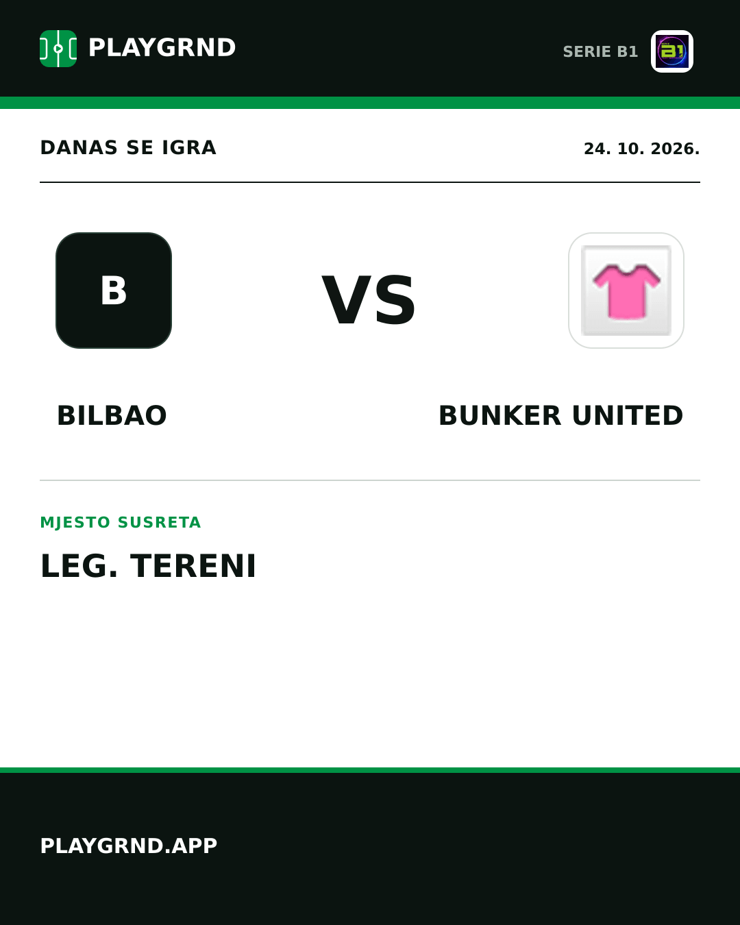 Instagram slika: Bilbao vs Bunker United