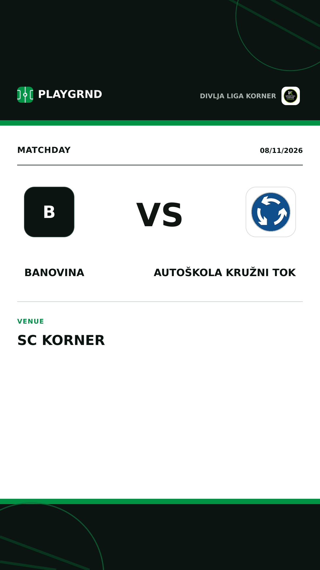 Instagram artwork: Banovina vs Autoškola Kružni tok