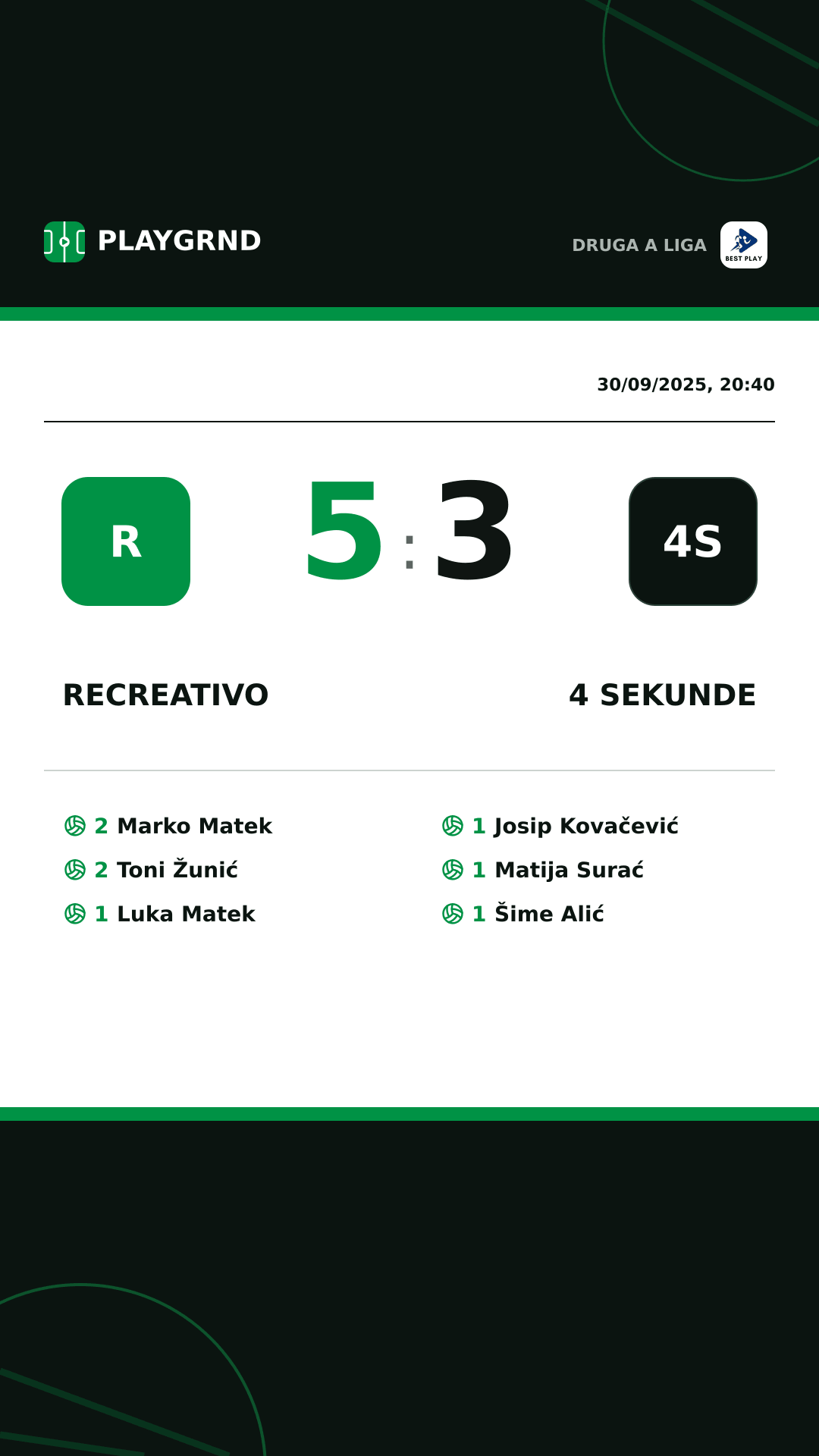 Instagram artwork: Recreativo 5:3 4 Sekunde