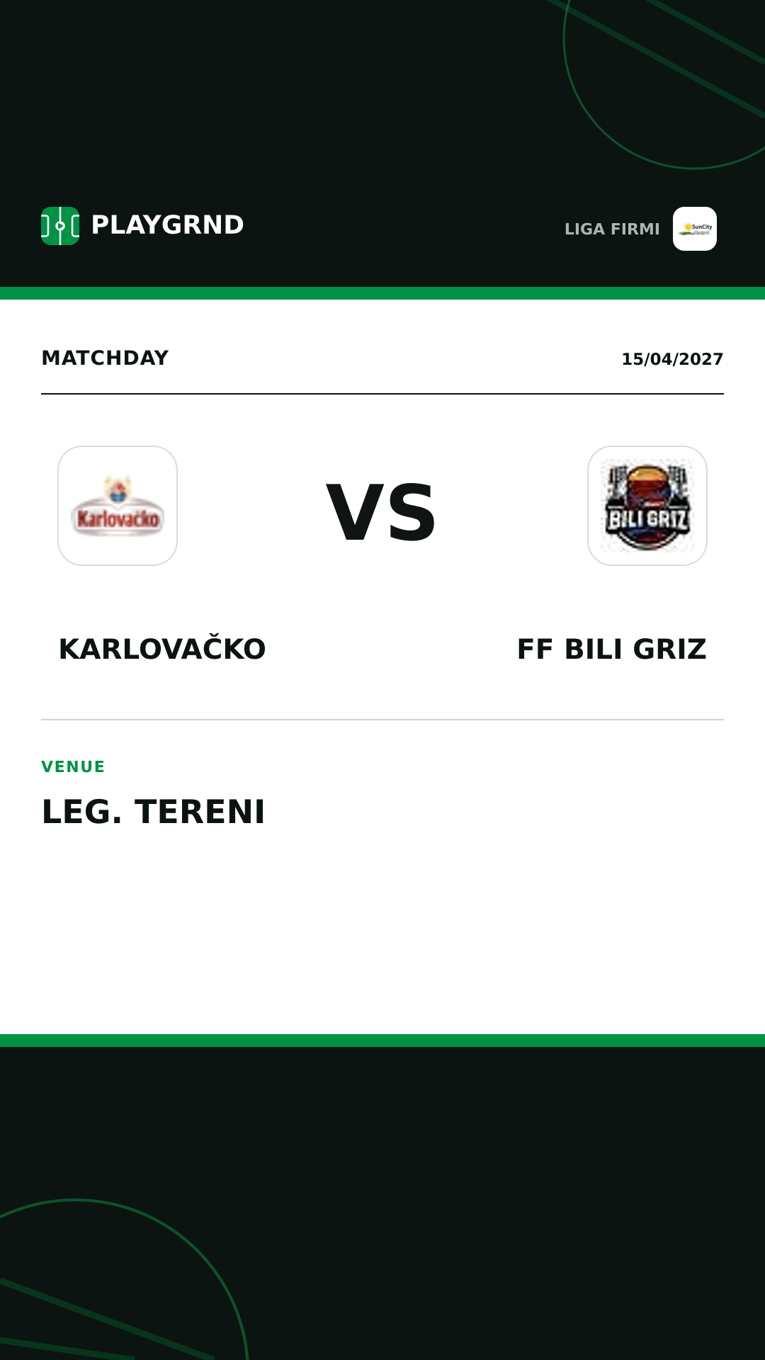 Instagram artwork: Karlovačko vs FF Bili Griz