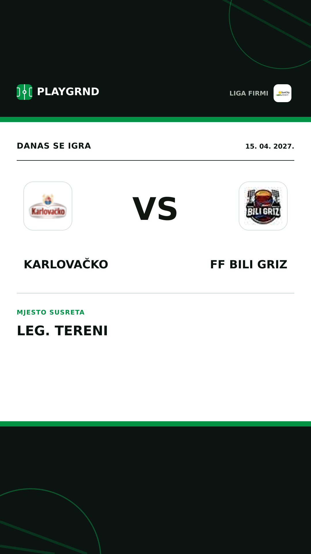 Instagram slika: Karlovačko vs FF Bili Griz