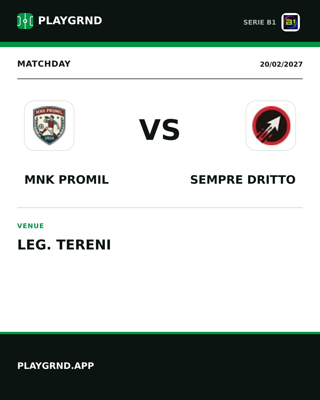 Instagram artwork: Mnk Promil vs Sempre Dritto