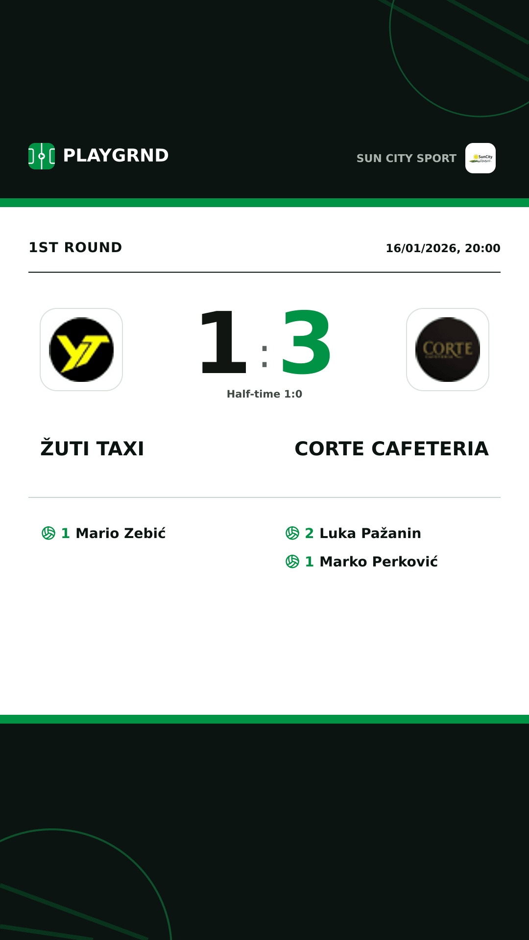 Instagram artwork: Žuti Taxi 1:3 Corte Cafeteria