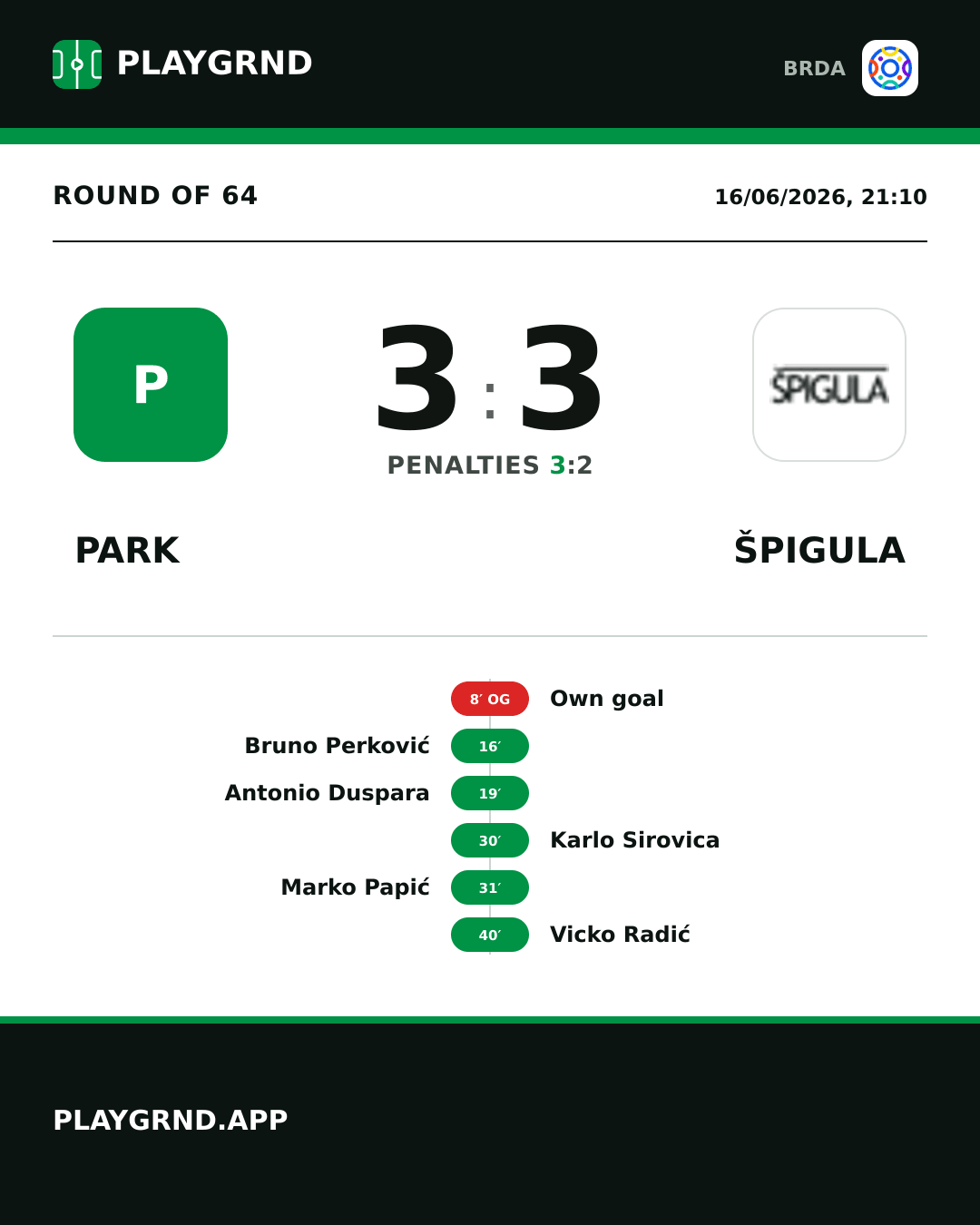 Instagram artwork: Park 3:3 Špigula