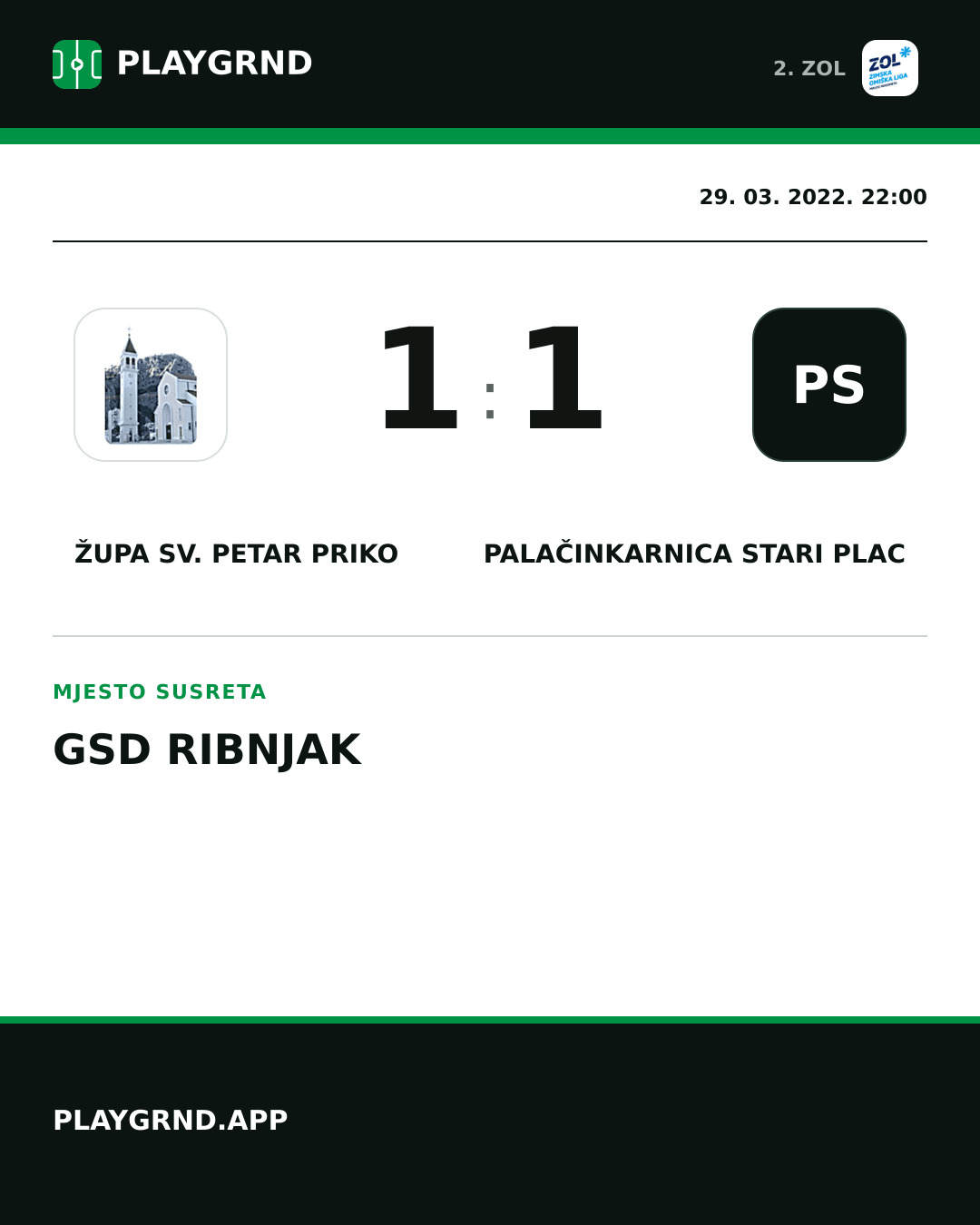 Instagram slika: Župa Sv. Petar Priko 1:1 Palačinkarnica Stari plac