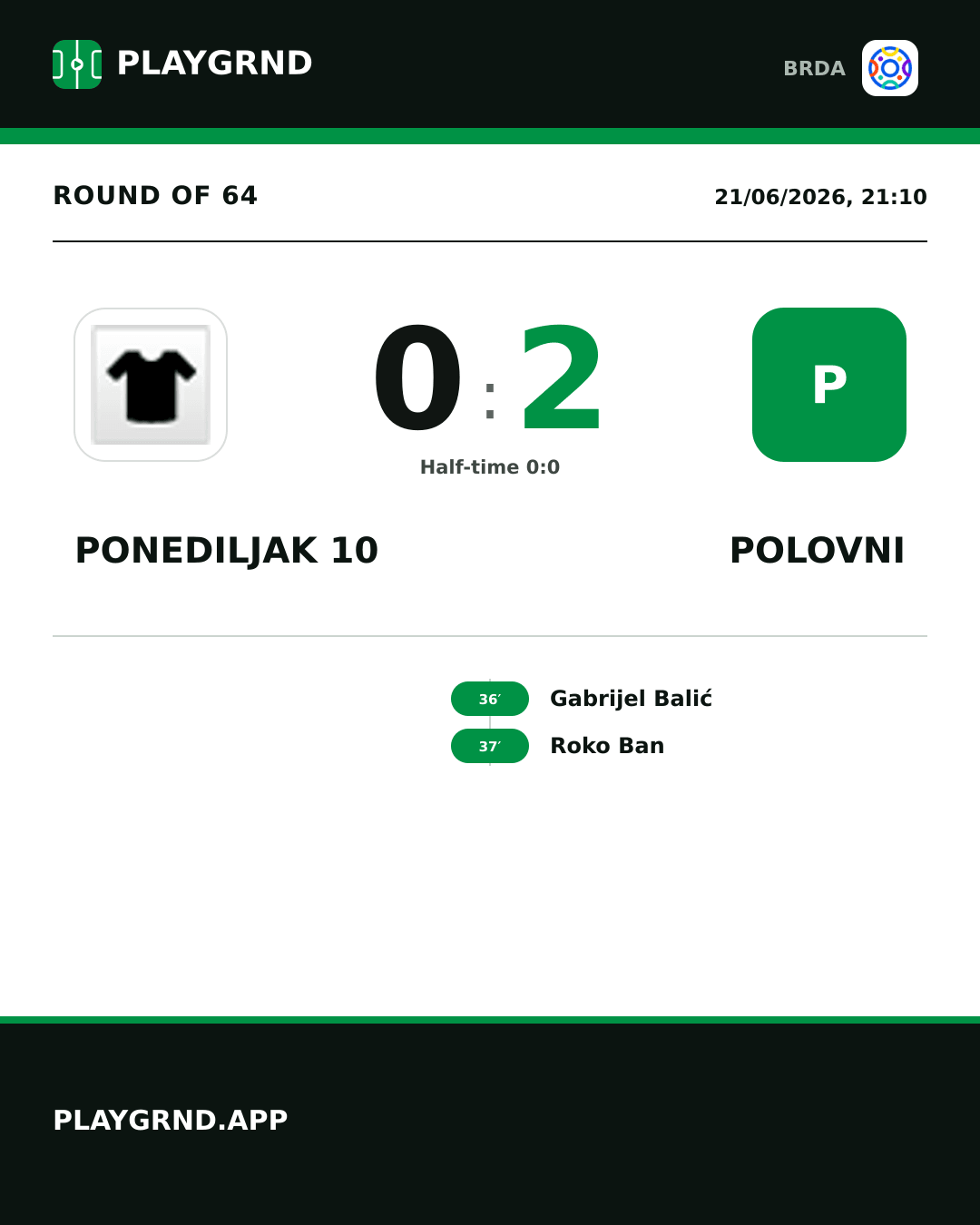 Instagram artwork: Ponediljak 10 0:2 Polovni