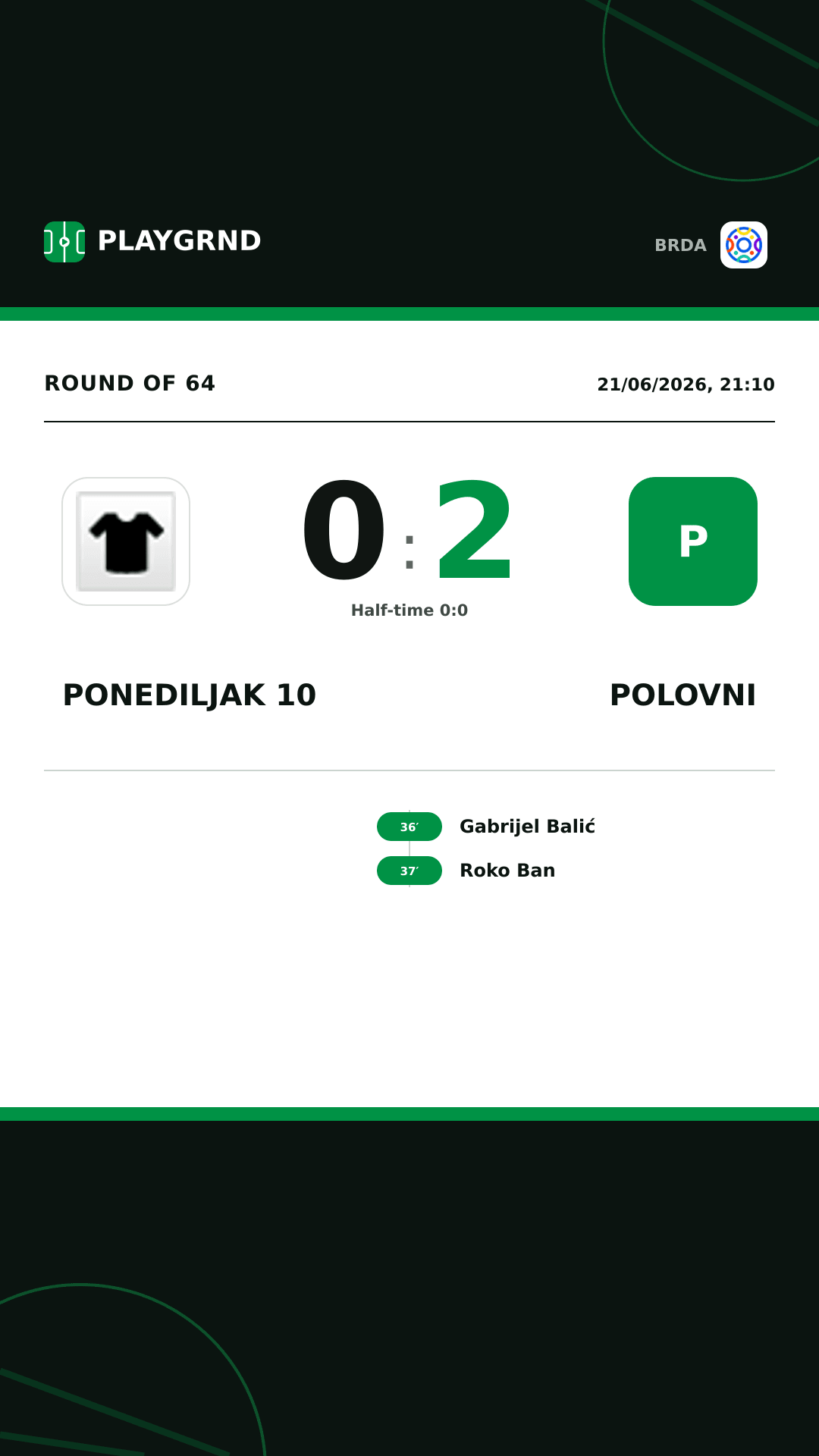 Instagram artwork: Ponediljak 10 0:2 Polovni