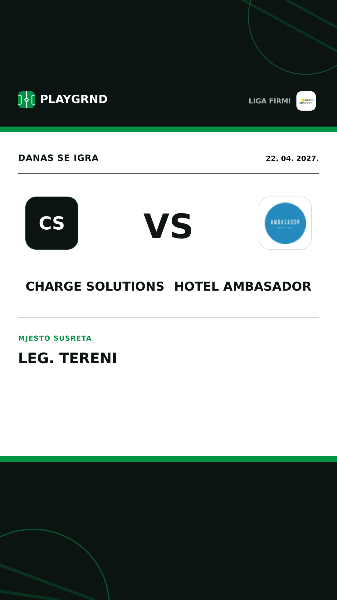 Instagram slika: Charge Solutions vs Hotel Ambasador