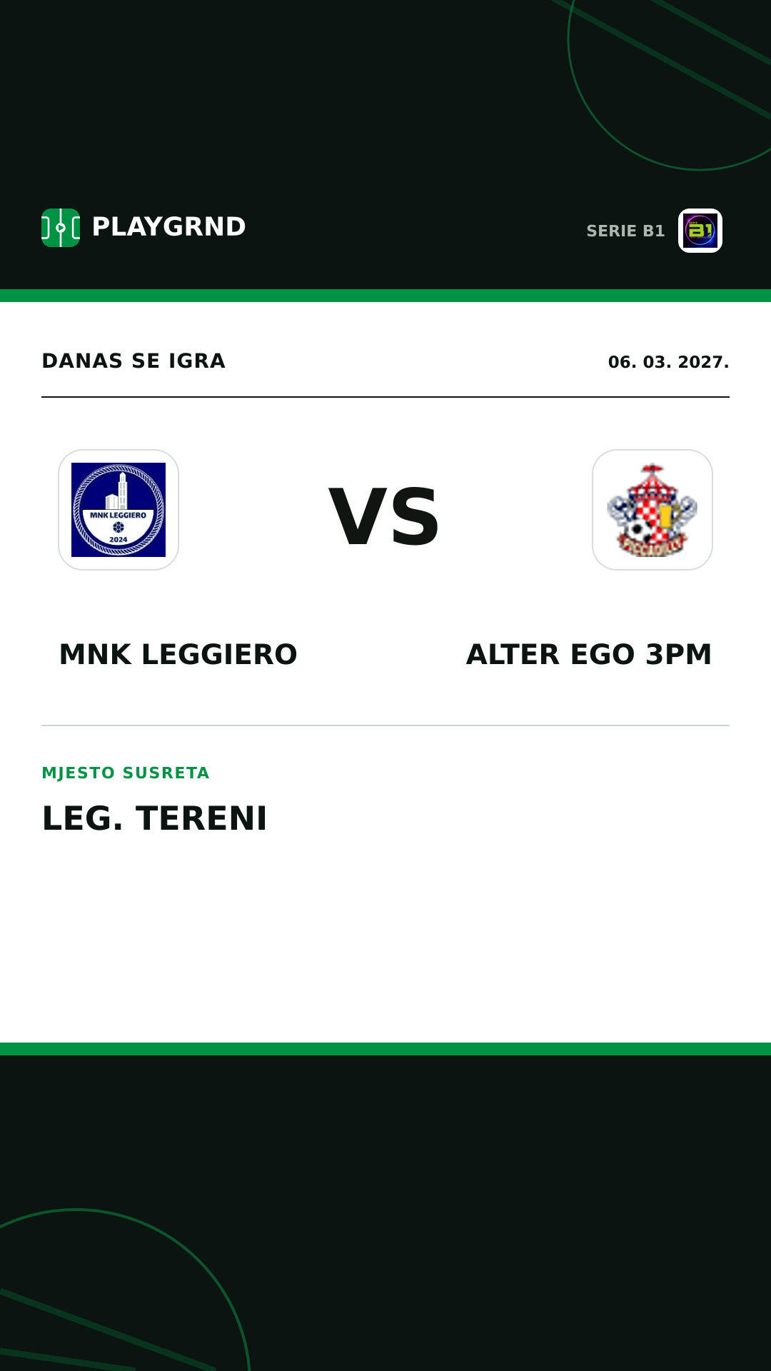 Instagram slika: MNK Leggiero vs Alter Ego 3PM