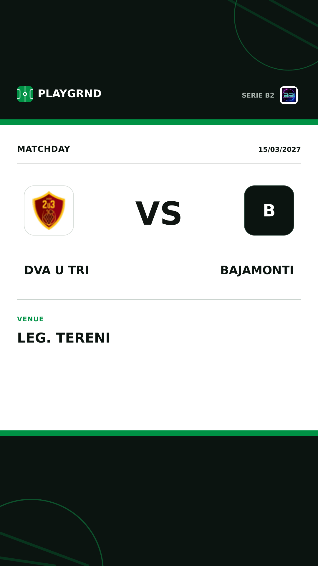 Instagram artwork: Dva U Tri vs Bajamonti
