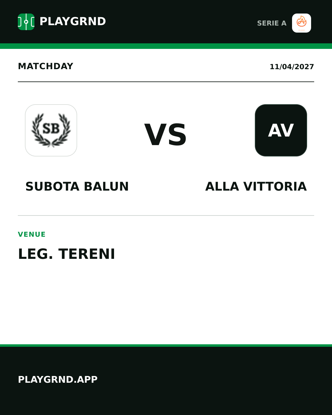 Instagram artwork: Subota Balun vs Alla Vittoria