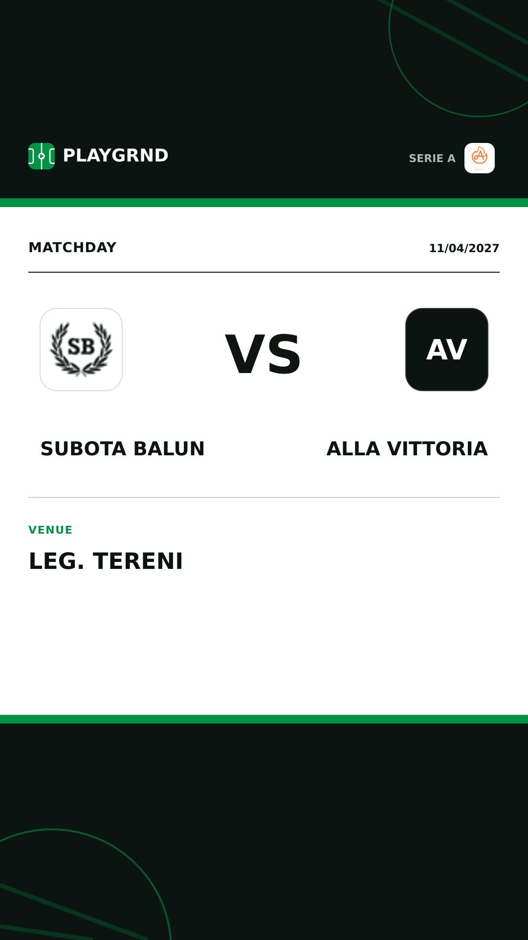 Instagram artwork: Subota Balun vs Alla Vittoria
