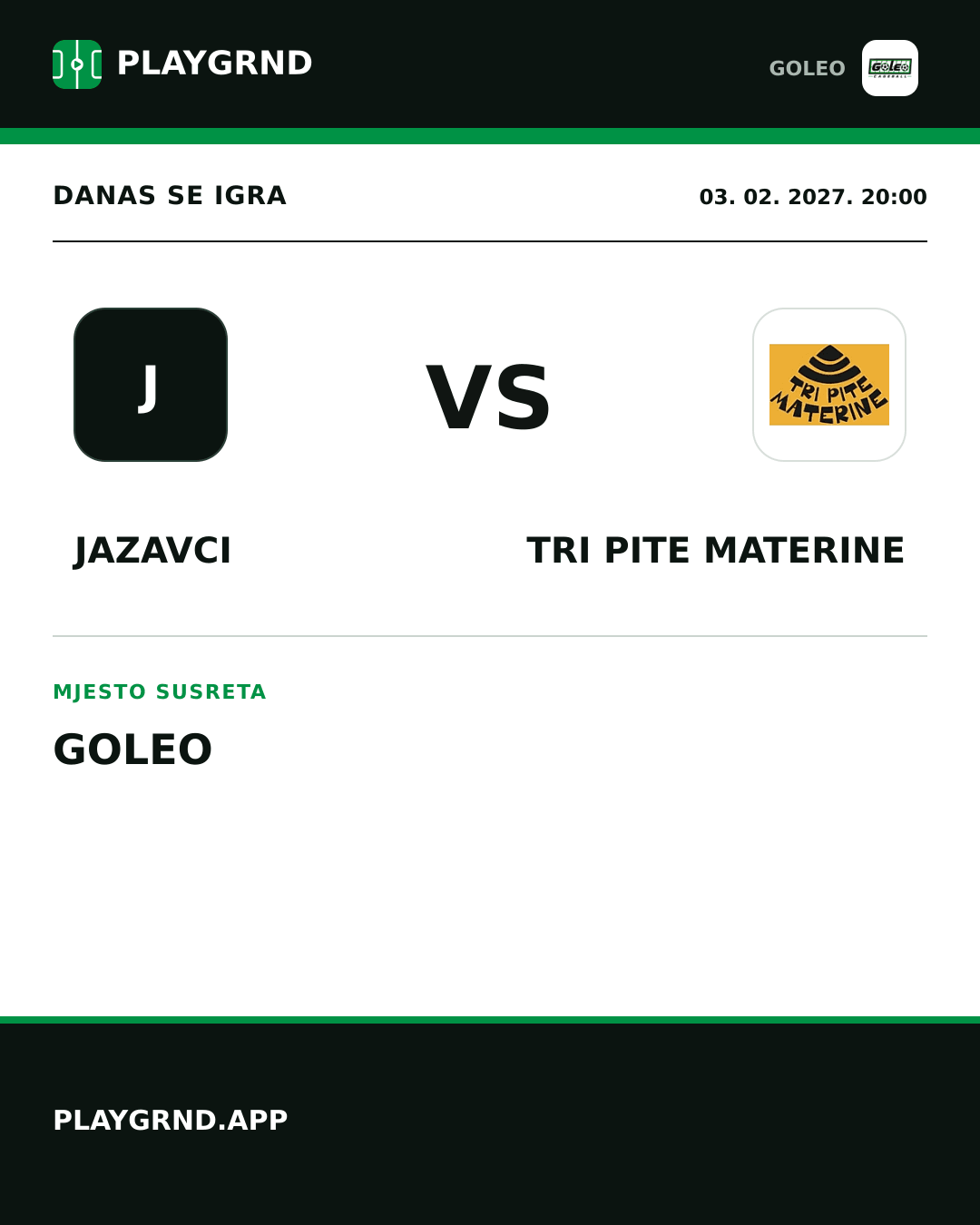 Instagram slika: Jazavci vs Tri Pite Materine