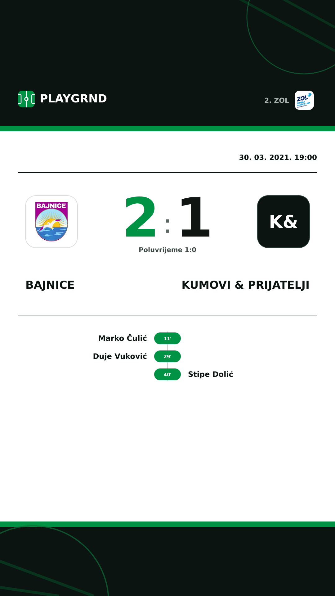 Instagram slika: Bajnice 2:1 Kumovi & prijatelji