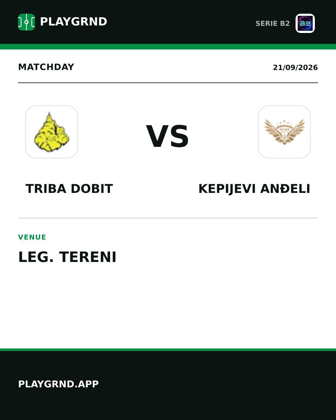 Instagram artwork: Triba Dobit vs Kepijevi Anđeli