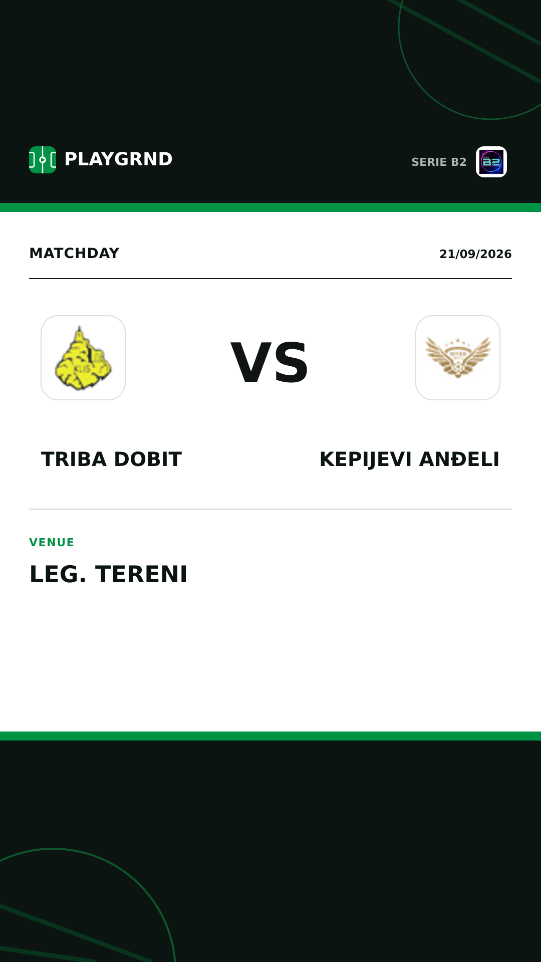 Instagram artwork: Triba Dobit vs Kepijevi Anđeli