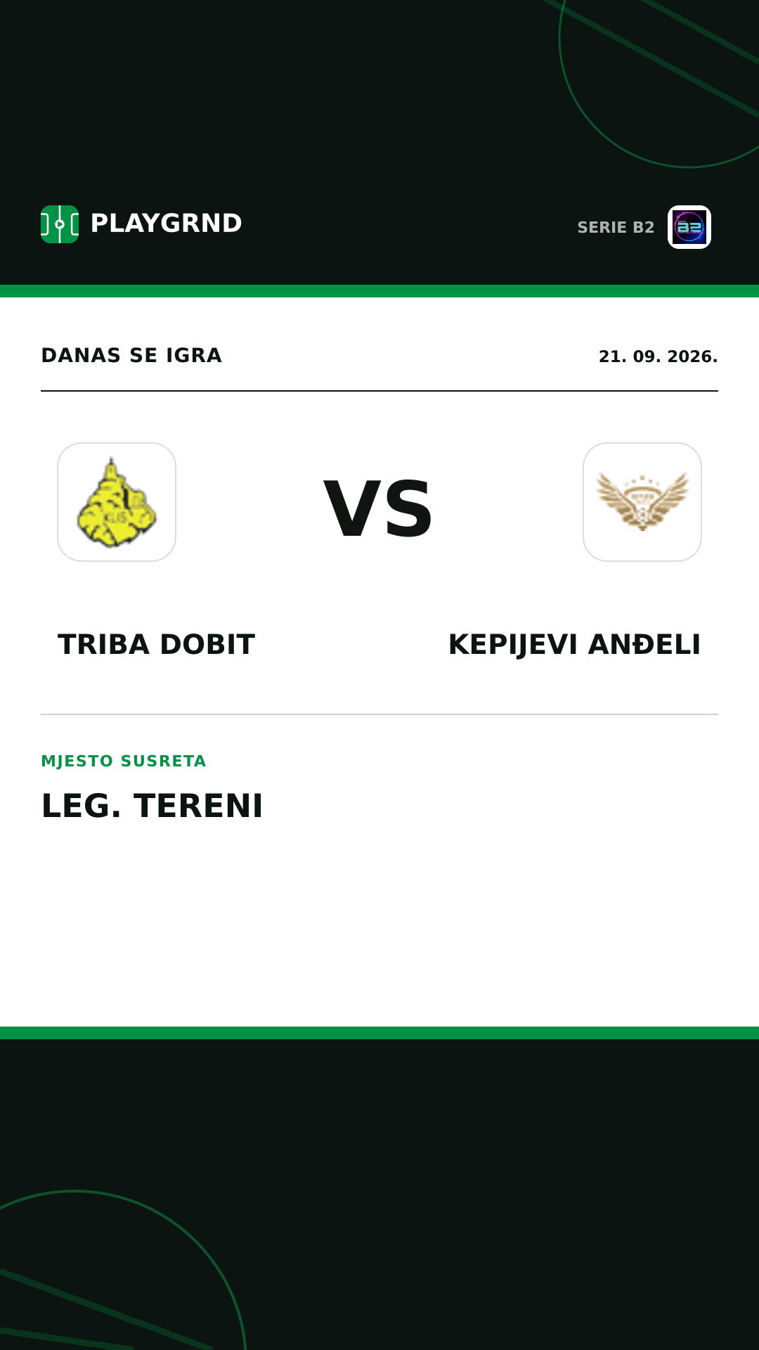 Instagram slika: Triba Dobit vs Kepijevi Anđeli