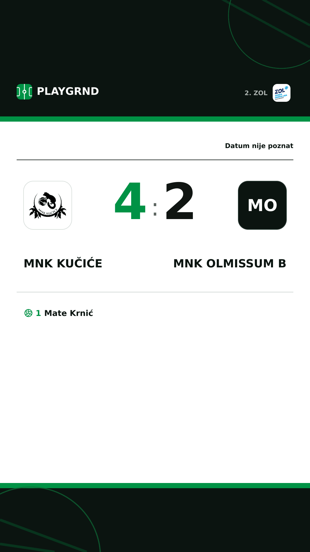Instagram slika: MNK Kučiće 4:2 MNK Olmissum B