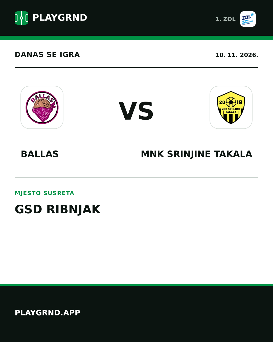Instagram slika: Ballas vs MNK Srinjine Takala