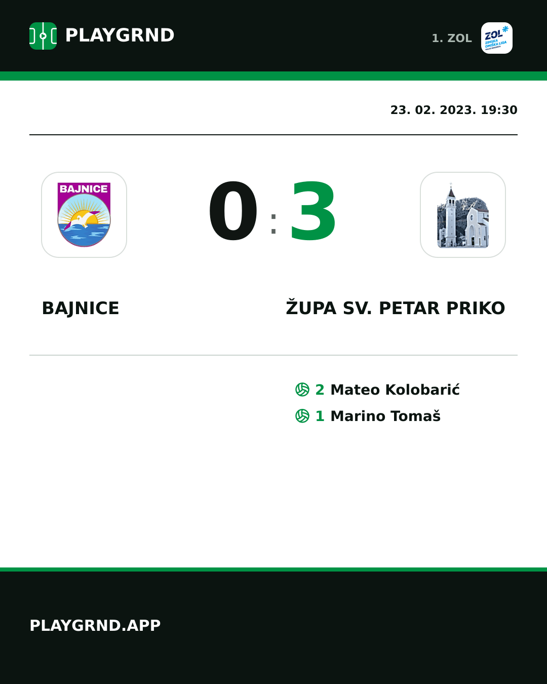 Instagram slika: Bajnice 0:3 Župa Sv. Petar Priko