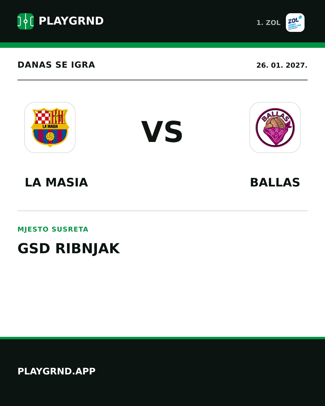 Instagram slika: La Masia vs Ballas