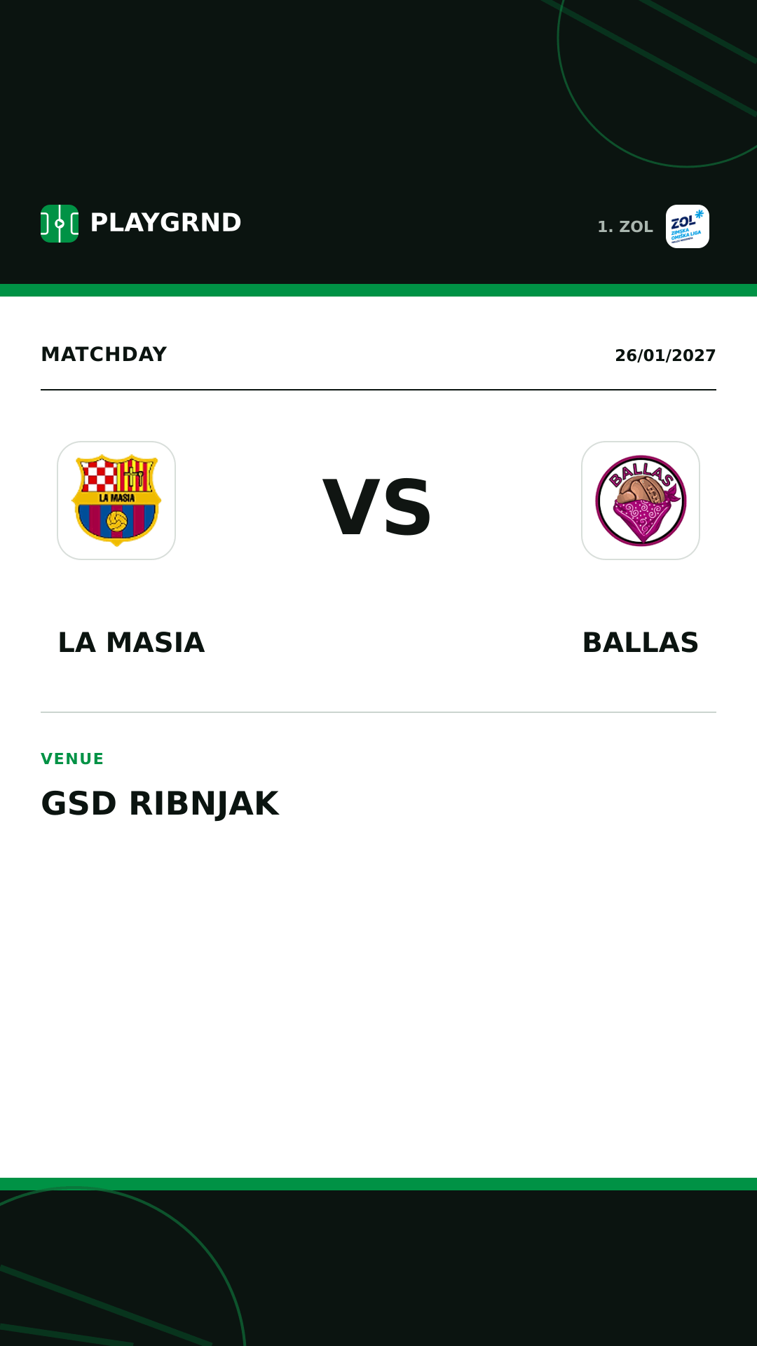 Instagram artwork: La Masia vs Ballas
