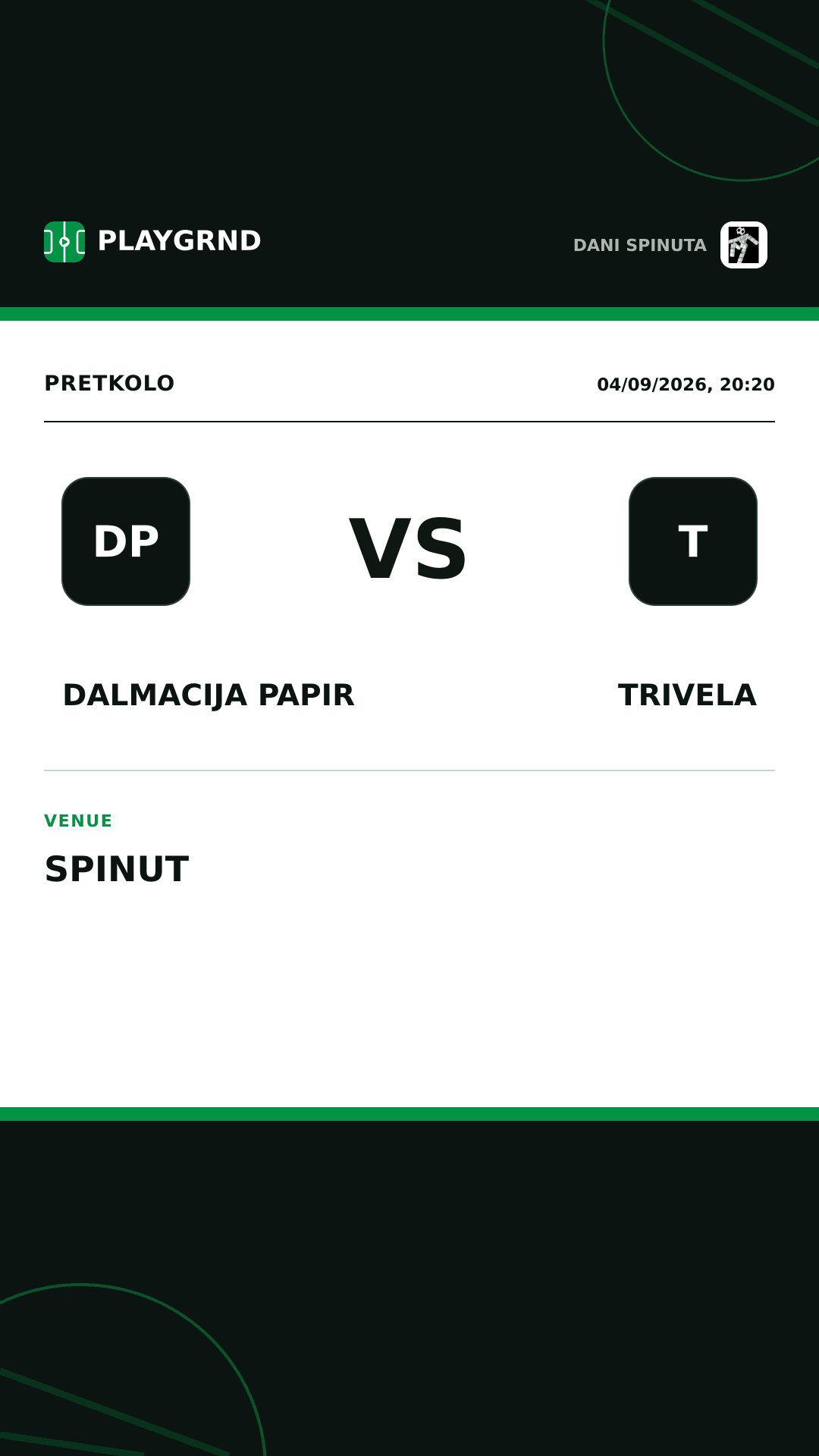 Instagram artwork: Dalmacija Papir vs Trivela