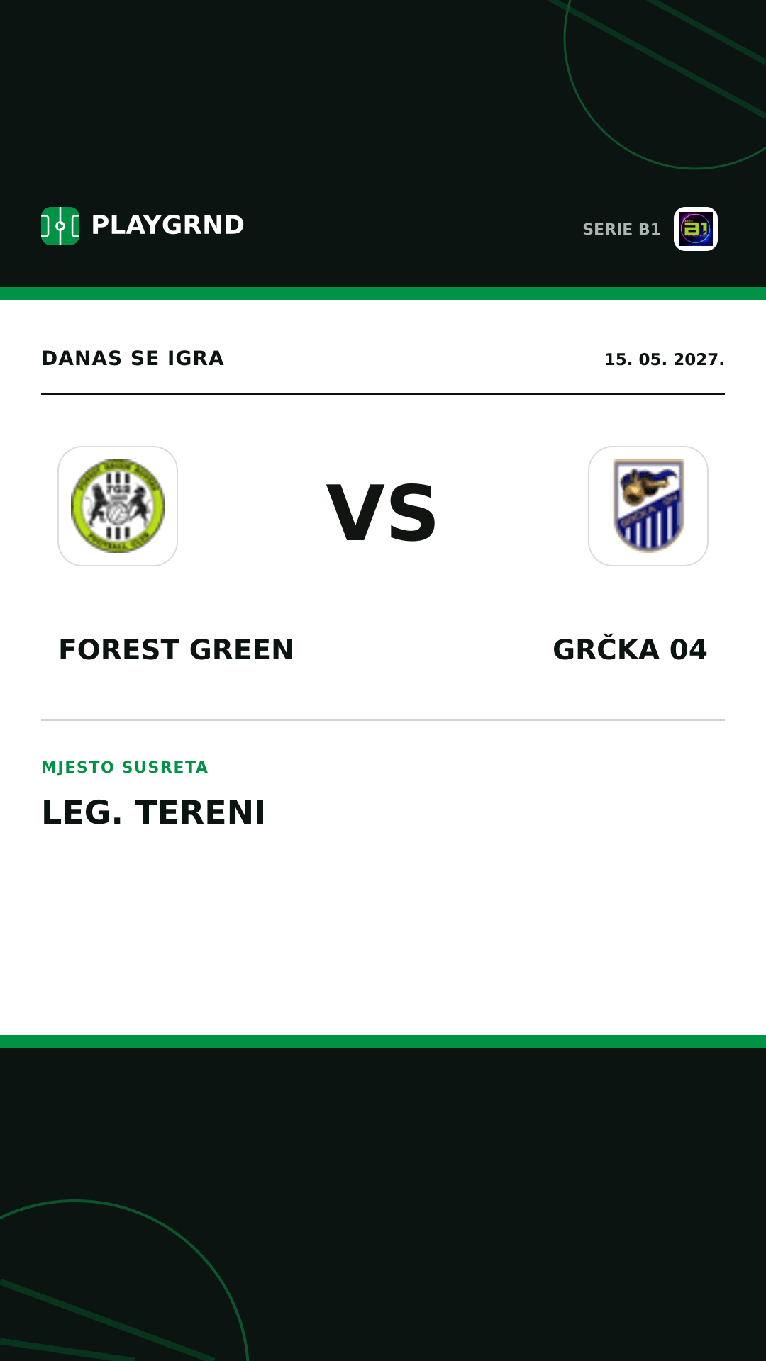 Instagram slika: Forest Green vs Grčka 04