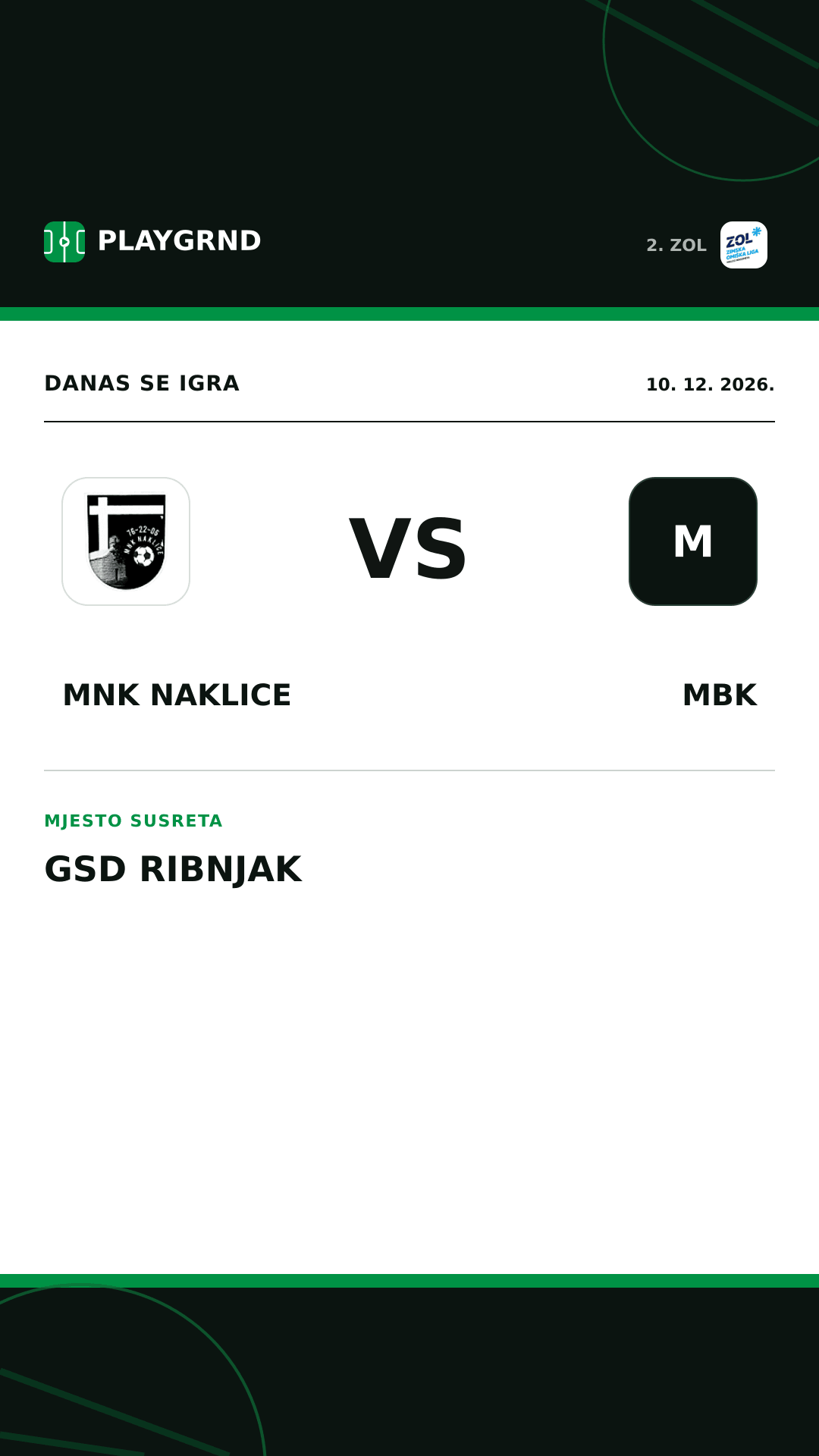 Instagram slika: MNK Naklice vs MBK