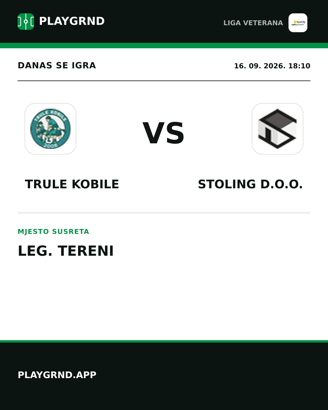 Instagram slika: Trule Kobile vs Stoling D.O.O.