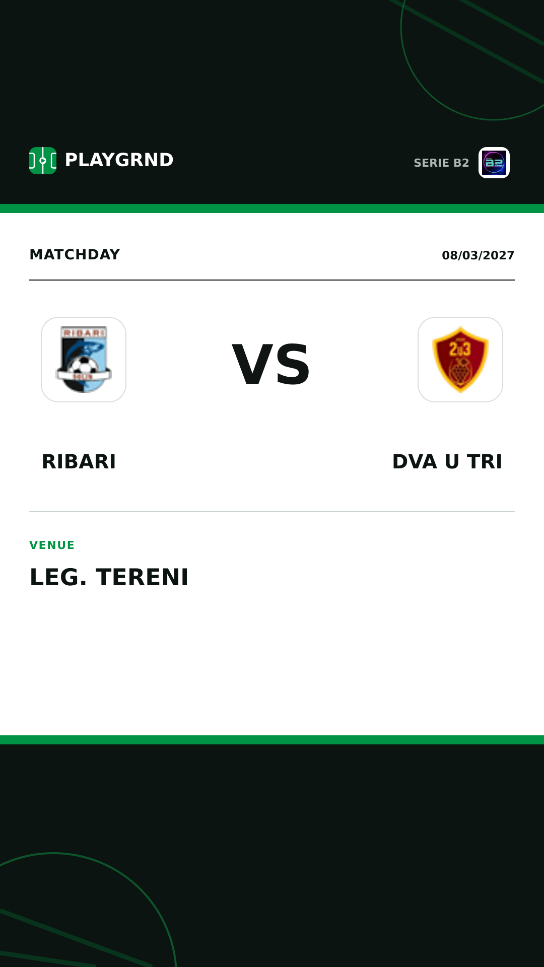 Instagram artwork: Ribari vs Dva U Tri