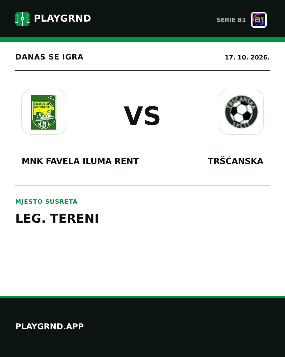 Instagram slika: MNK Favela Iluma Rent vs Tršćanska