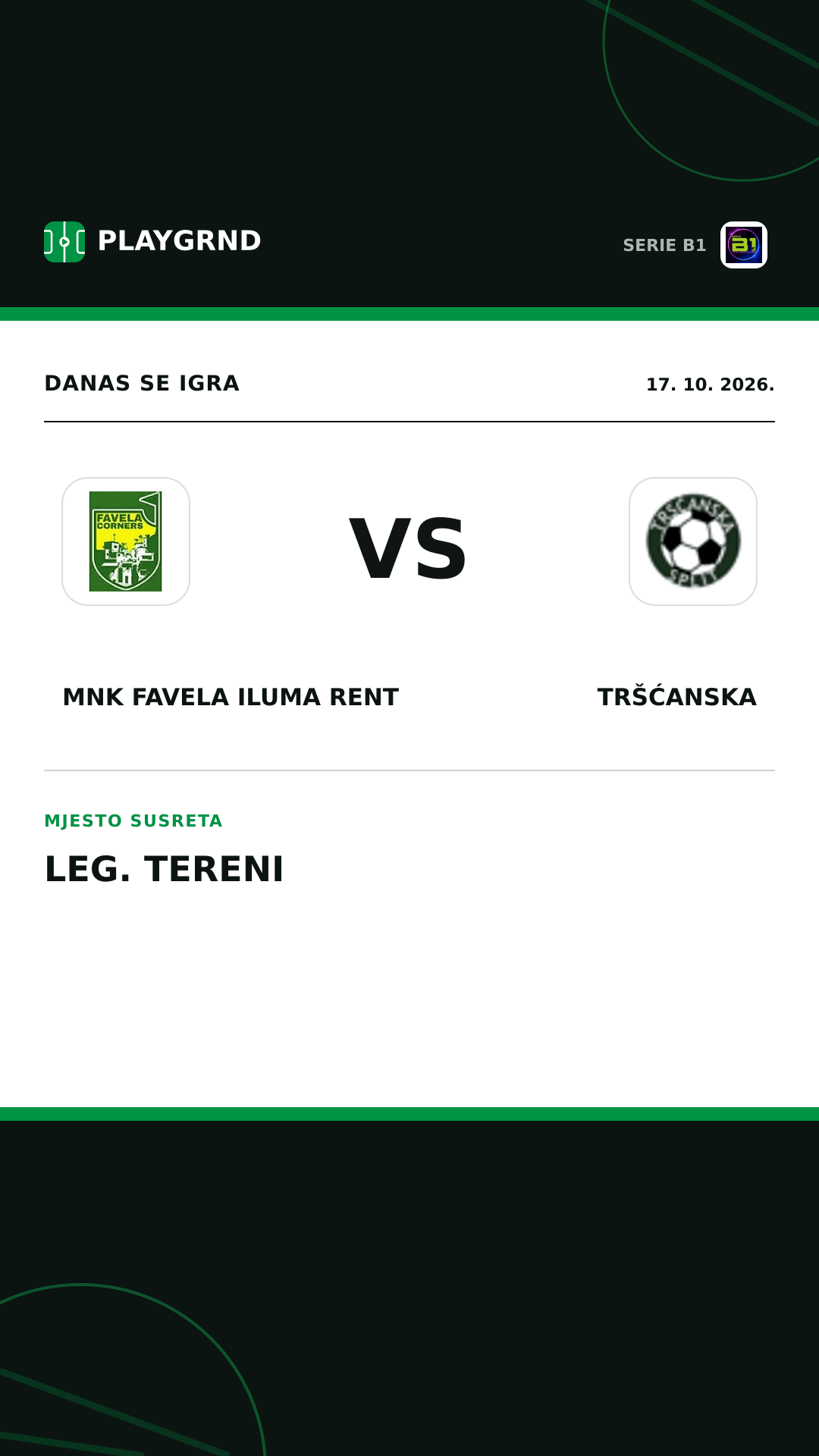 Instagram slika: MNK Favela Iluma Rent vs Tršćanska