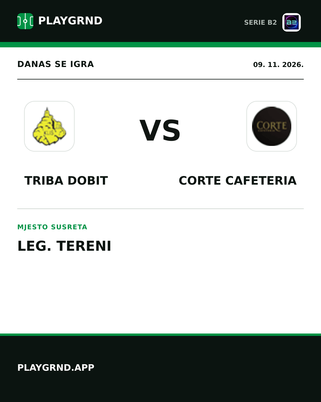 Instagram slika: Triba Dobit vs Corte Cafeteria